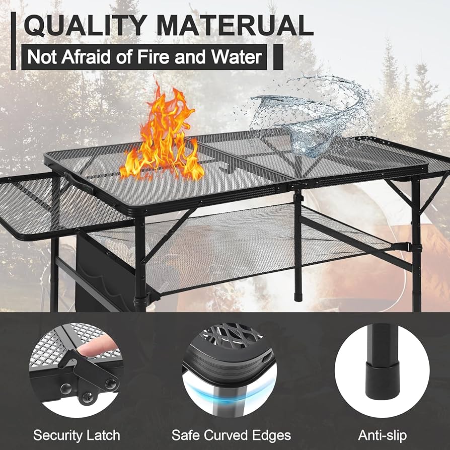 Amazon.com: Pnbfhn Folding Grill 4.4 FT Portable Camping